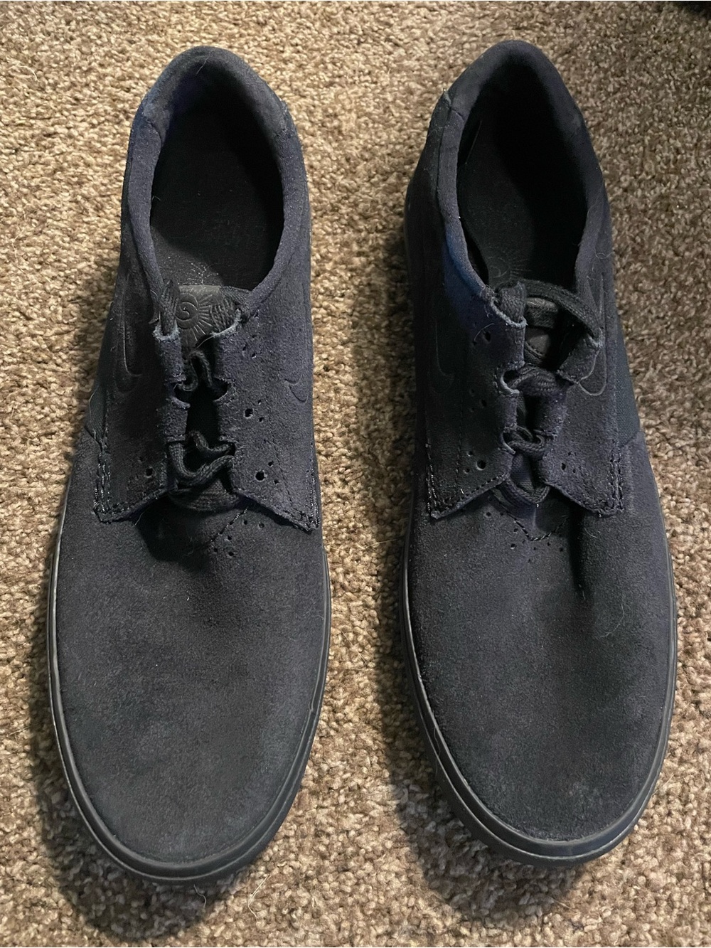 NiKE Shane O’Neil SB Men's Black Suede Casual Lace-Up Shoes SIZE 13